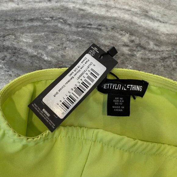 Never Worn Lime Green Mini Dress - Picture 4 of 6